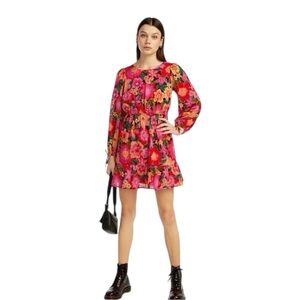 Billabong Heaven Sent Floral Mini Dress Small